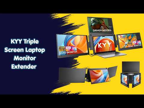 This setup saves HOURS- KYY Triple Screen Laptop Monitor 15.6 FHD Portable Monitor- Review