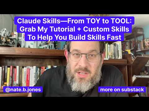 Claude Skills—From TOY to TOOL: Grab My Tutorial + Custom Skills To Help You Build Skills Fast