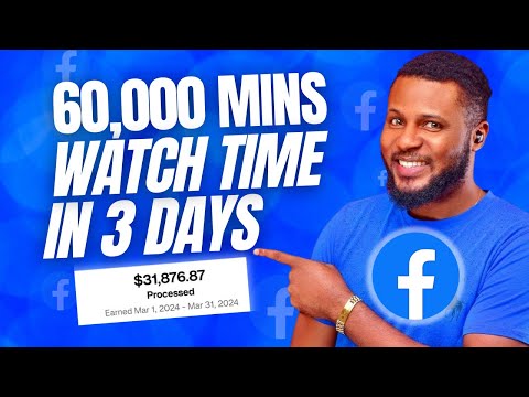 SECRET HACK: Achieve 60,000 Watchtime on Facebook in Just 3 Days