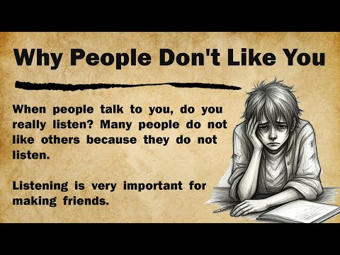 Why People Don't Like You 😕|| Motivational English Story || Graded Reader 🎧