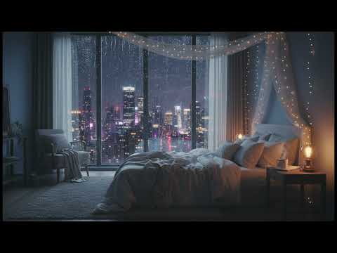 Rain Sounds for Deep Sleep (No Thunder) | 1 Hour | Cozy City Night