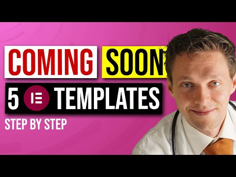 Create Coming Soon Pages in Elementor - 5 Templates Free download