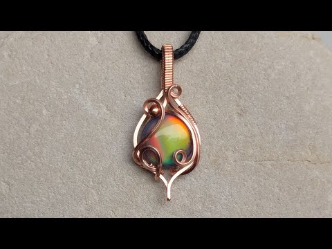 Round Cabochon Wire Wrapped Pendant Tutorial