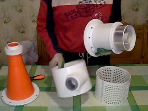 Циклон с кавернами, для сбора мелкодисперсной пыли