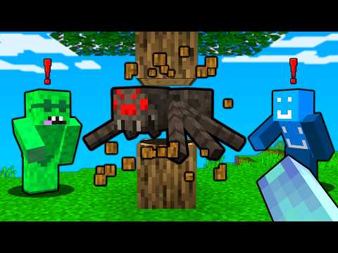Minecraft, But Breaking Blocks Spawns a RANDOM MOB..