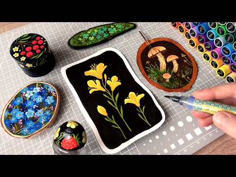 Making botanical illustrations. ASMR for sleep.