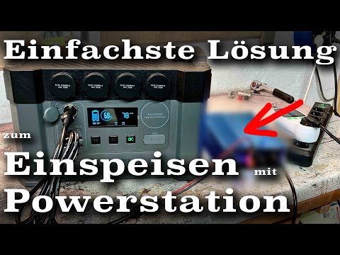 Einspeisen mit Powerstation - einfachste Lösung! | Allpowers S2000 | Michas Werkstatt