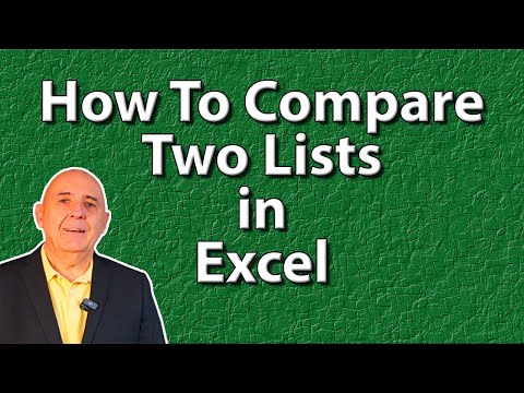 A Dynamic Way to Compare Two Lists in Excel Using The Filter Function.