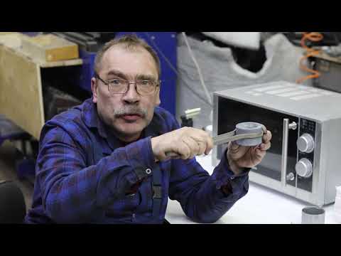 Плавим металл в микроволновке. Увеличенный тигель.