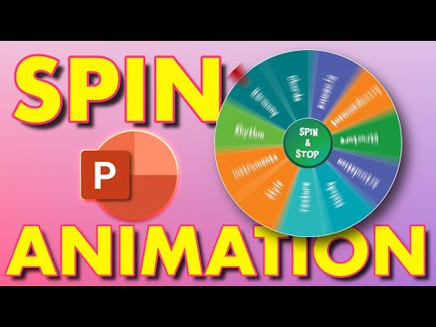 Random spinning wheel animation in Powerpoint