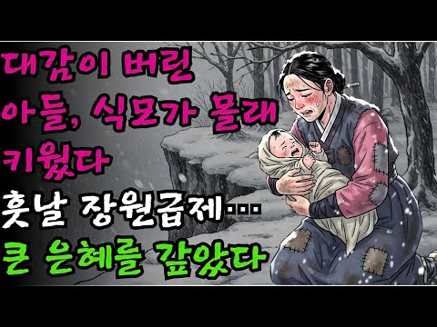 대감이 내다 버린 핏덩이 아들을 몰래 거두어 키운 식모, 훗날 그 아이가 장원급제하여 갚은 큰 은혜 | 야담 민담 전설 옛날이야기