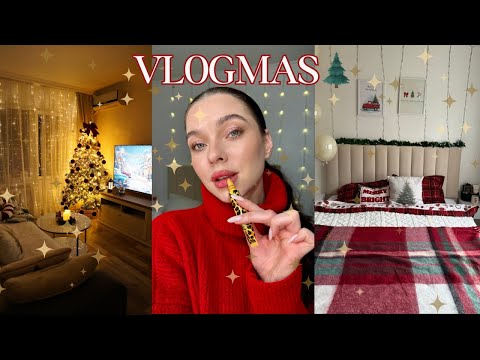 VLOGMAS🎄 decorating the apartment 🎅🏼 decorating the Christmas tree🌟