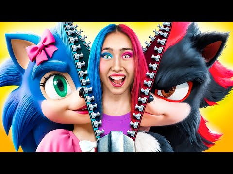 I Was Adopted by Sonic And Super Shadow! How to Become Super Sonic?!