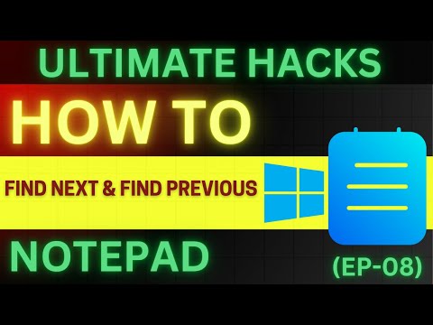 HOW TO USE FIND NEXT AND FIND PREVIOUS IN NOTEPAD | Windows 11 Tutorial Everything You Need To Know