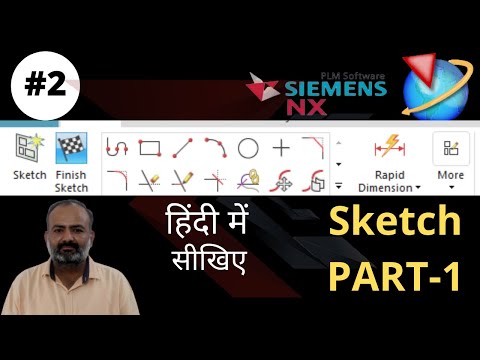 NX 12 CAD SKETCH Beginners Tutorial 02