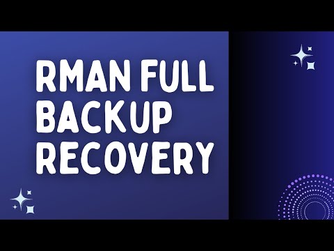 DB Recovery from RMAN Full backup