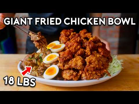 18 Pound Giant Fried Chicken Bowl | Anything With Alvin