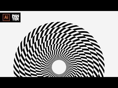 Create a Swirling Optical Art | Illustrator Tutorial