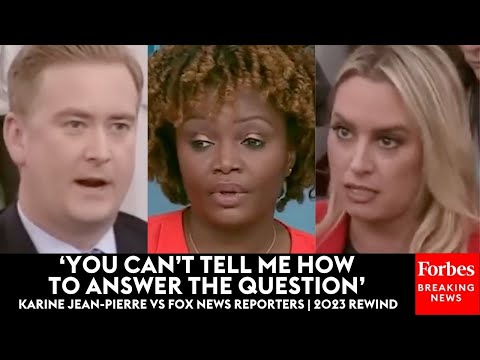 Karine Jean-Pierre Spars With Peter Doocy, Fox Reporters— Top Moments Of The Past Year | 2023 Rewind