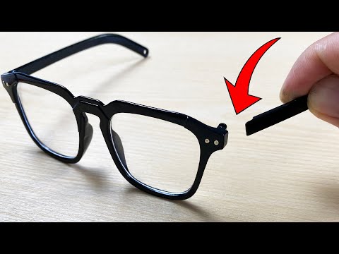 Ingenious Way To Repair Broken Eyeglasses Into Like New With Plastic Welding Method
