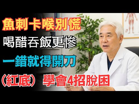 魚刺卡喉嚨怎麼辦？別再吞飯灌水了！醫師教你 4 招安全自救不受傷｜健康一帖