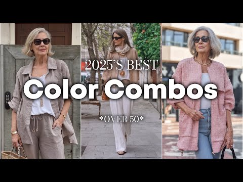 The 20 BEST Colors to Wear in 2025 for Women Over 50 | Elegant Combos for that Rich Grandma Style