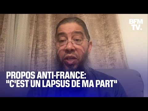 L'imam Mahjoubi s'exprime sur BFMTV après ses propos polémiques sur les drapeaux tricolores