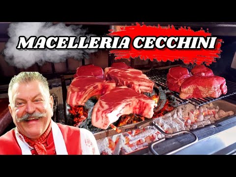lunch at DARIO CECCHINI, the most FAMOUS butcher in the WORLD, at the Officina della Bistecca