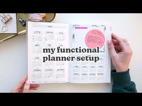 my functional 2023 hobonichi cousin planner setup