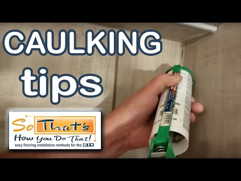 How to caulk corners in a shower