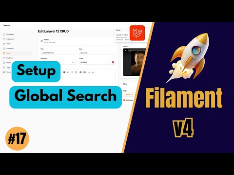 Setup Global Search -  FilamentPHP v4 (Ep 17)
