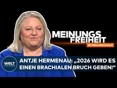 WELT-Talk MEINUNGSFREIHEIT – Antje Hermenau: „2026 wird es einen brachialen Bruch geben!“