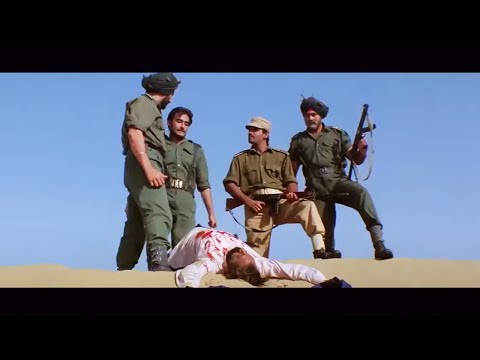 पाकिस्तान को ख़बरें पहुँचाने वाले को अक्षय खन्ना ने गोली मार दी - सनी देओल जबरदस्त सीन - बॉर्डर