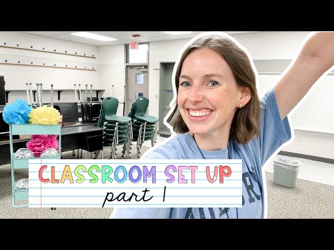 CLASSROOM SETUP 2025 | pt. 1 cleaning and moving in