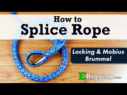 How to Splice Hollow Braid 12-Strand Rope - Locking & Mobius Brummel Splice - Thimble Eye