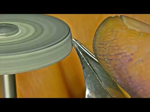 How I grind a Stacked Flex Fountain Pen Nib:  Under the Microscope 