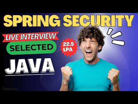 Java Spring Security Real-Time Interview | ₹22.5 LPA | JWT, Authentication & Authorization