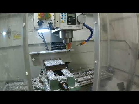 cutting hovercraft parts on the cnc converted Grizzly mill