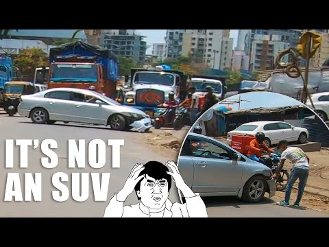 Crashed into a Footpath | Vaccination Vlog | Indian Daily Observations #45 2021 | Bad Mumbai Drivers