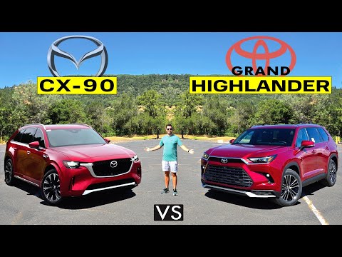 LARGE or LUXURY?? -- 2025 Mazda CX-90 vs. 2025 Toyota Grand Highlander: Comparison