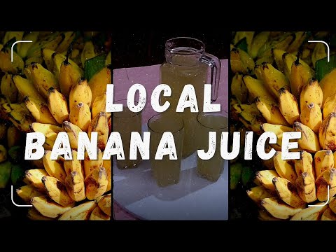 Typical ugandan local banana juice //how to make omubisi/eshande// the African local drink