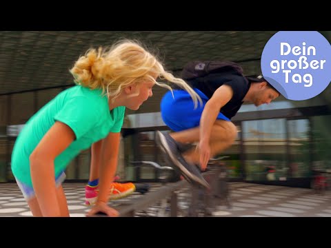 Sprung über jedes Hindernis - Charlotte läuft Parkour | Dein großer Tag