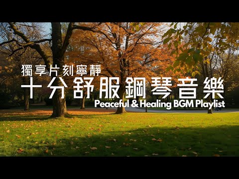 【HEALING & RELAXING BGM】一聽就能消除焦慮！1小時的療癒放鬆鋼琴純音樂，帶來深度舒壓的旋律。在英國秋季公園的絕美風景與動人琴聲中，徹底放鬆，靜心冥想，享受一夜的美好睡眠