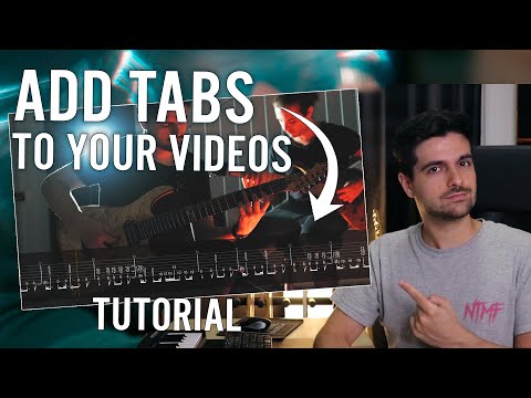 How To Add Tabs To Your Guitar Playthrough Video - Tutorial