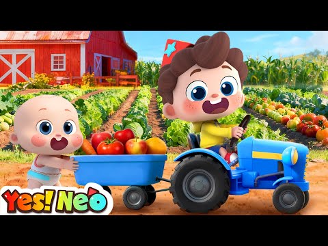 Baby Learns to Harvest Vegetables on the Farm | Learn Vegetables | Kids Songs | Yes! Neo