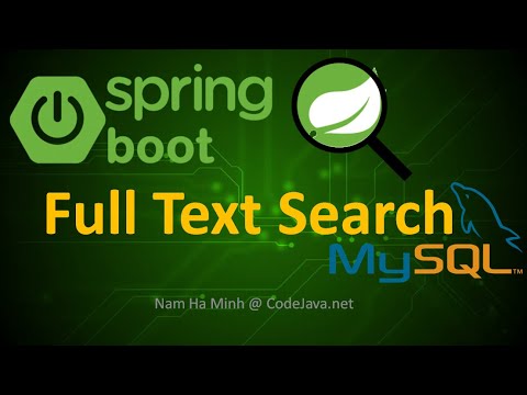 Spring Boot Full Text Search with MySQL Database Example