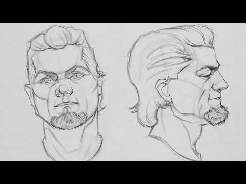 Head Drawing Step by Step Loomis and Reilly Method || Wake and Draw