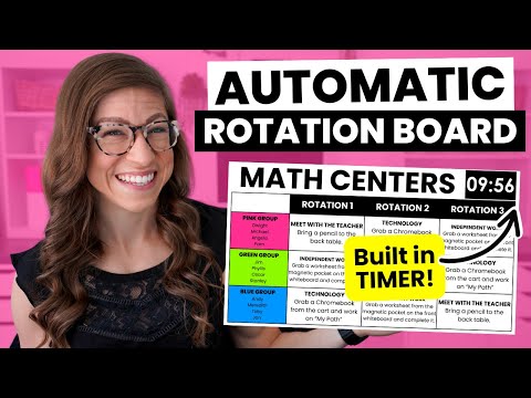 How to Create Automatic Rotation Boards for Centers or Small Groups in Canva | Tutorial for Teachers