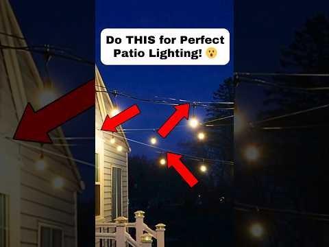 Stop Hanging Your Patio Lights Wrong! Do THIS Instead!
