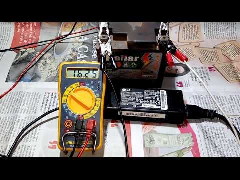 How to Charge Any Battery Using a Notebook Power Supply.

Slow and Fast Charging.

Homemade Charger.